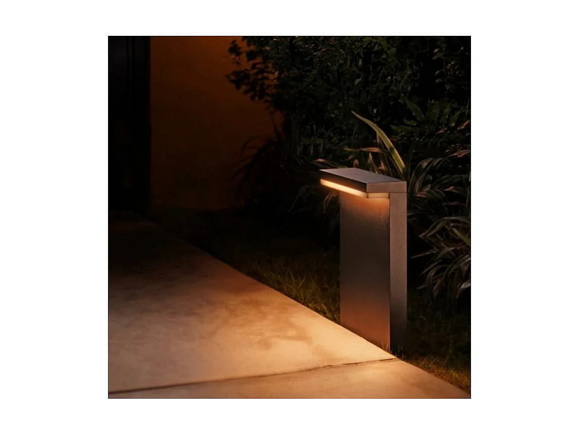 Baliza Exterior LED RGBW 13.5W Superficie Pie 40cm White Color Hue Nyro Negro