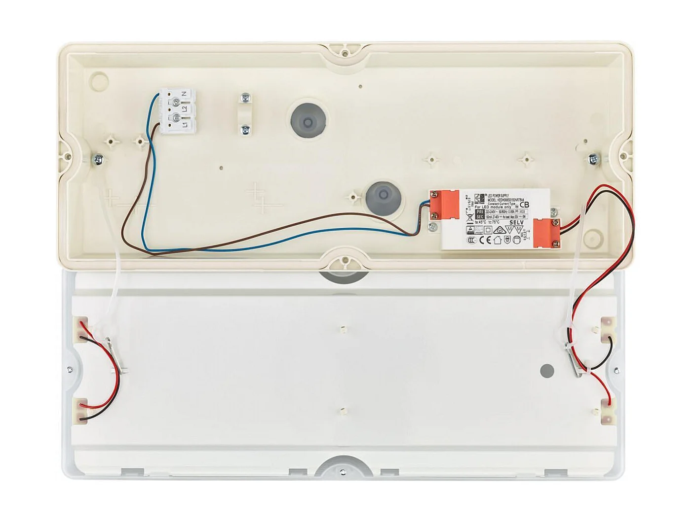 Applique da Parete LED 6W IP65 Rettangolare Ledinaire WL055V Bianco