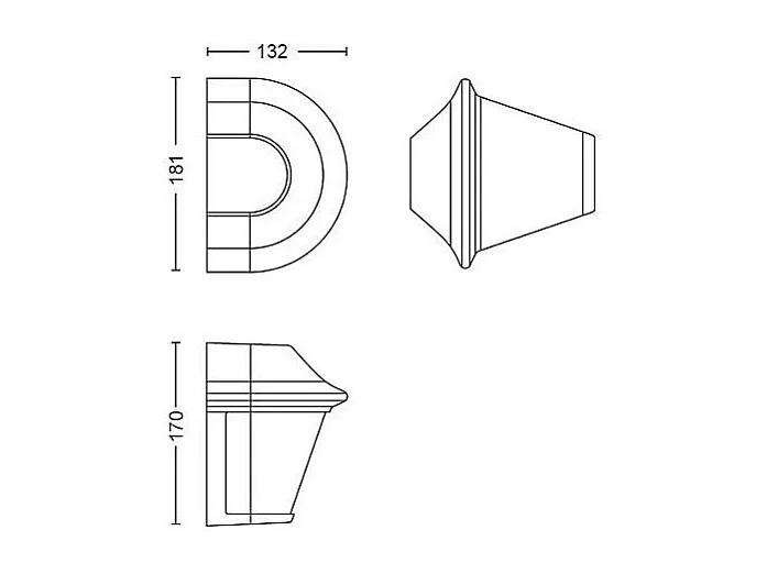 TechBrey Aplique de Pared Exterior PHILIPS Serres