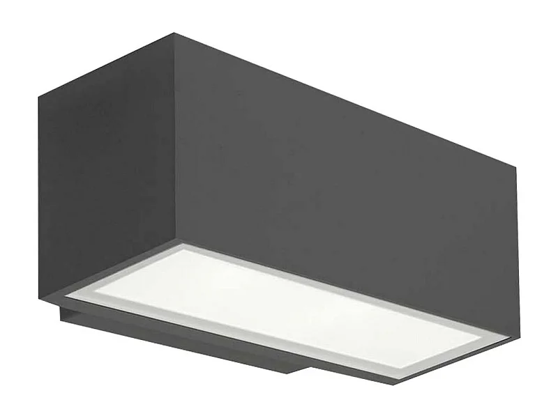 Applique LED Afrodita Double Face 17.5W IP65 Gris Urbain LEDS-C4 05-9911-Z5-CL Noir Blanc Neutre 4000K