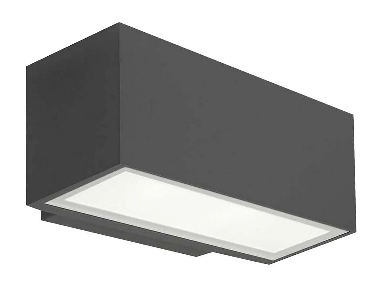 Applique LED Afrodita Double Face 17.5W IP65 Gris Urbain LEDS-C4 05-9911-Z5-CL Noir Blanc Neutre 4000K