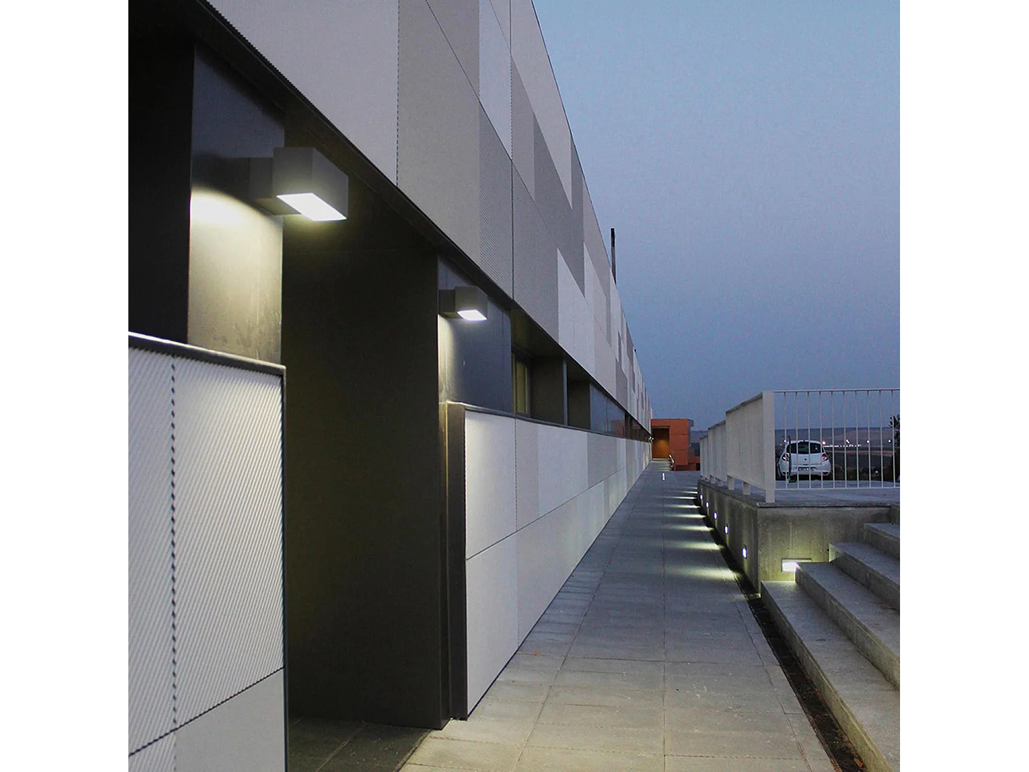 Applique LED Afrodita Double Face 17.5W IP65 Gris Urbain LEDS-C4 05-9911-Z5-CL Noir Blanc Neutre 4000K