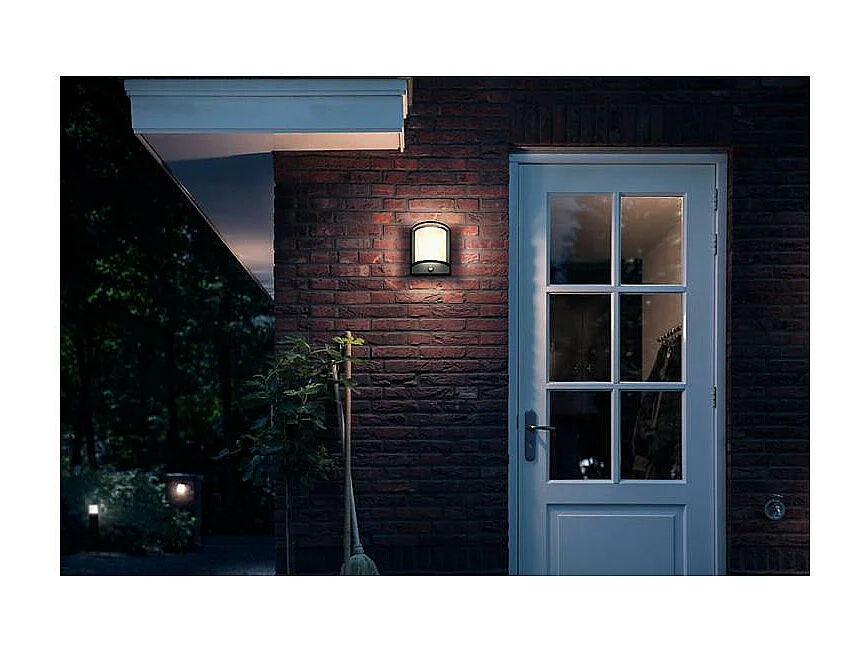 Applique Murale LED Extérieure  Samondra 12W avec détecteur de Mouvement Anthracite