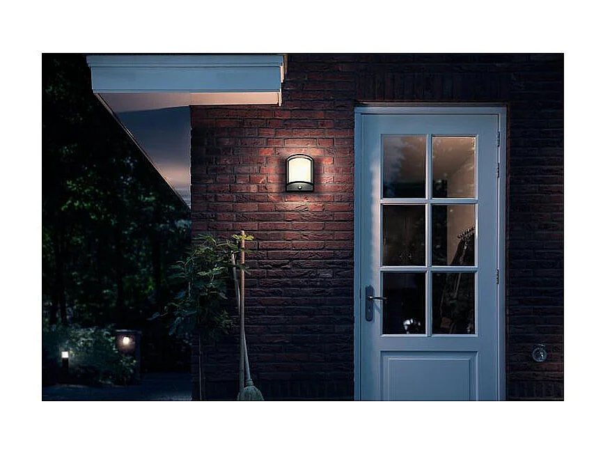 Applique Murale LED Extérieure  Samondra 12W avec détecteur de Mouvement Anthracite