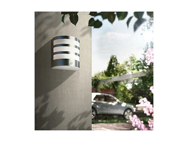 Applique Murale LED Extérieure  Calgary 3.5W avec détecteur de Mouvement Argent