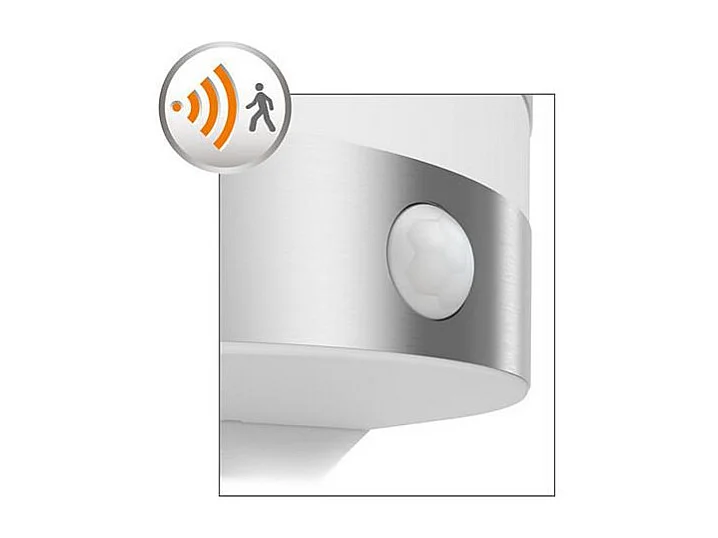 Applique Murale LED Extérieure  Calgary 3.5W avec détecteur de Mouvement Argent