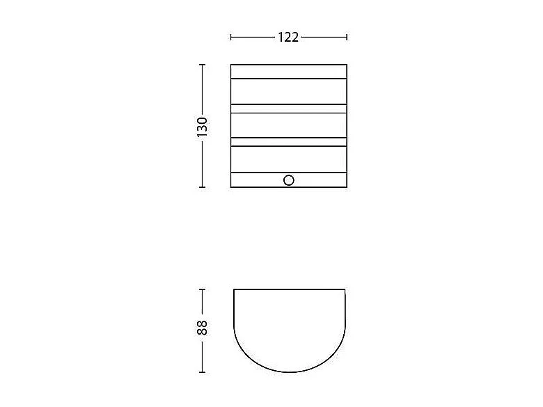 Applique Murale LED Extérieure  Calgary 3.5W avec détecteur de Mouvement Argent