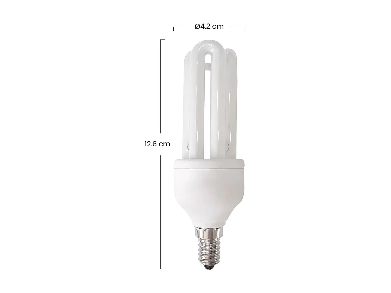Confezione da 3 Lampadine CFL a basso consumo 3U E14 15W 825lm 2700K 7hSevenOn