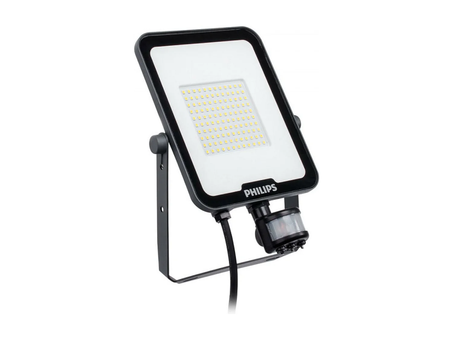 Projecteur LED  Ledinaire Mini 20W IP65 BVP164 G3 avec Détecteur de Présence Noir Blanc Neutre 4000K