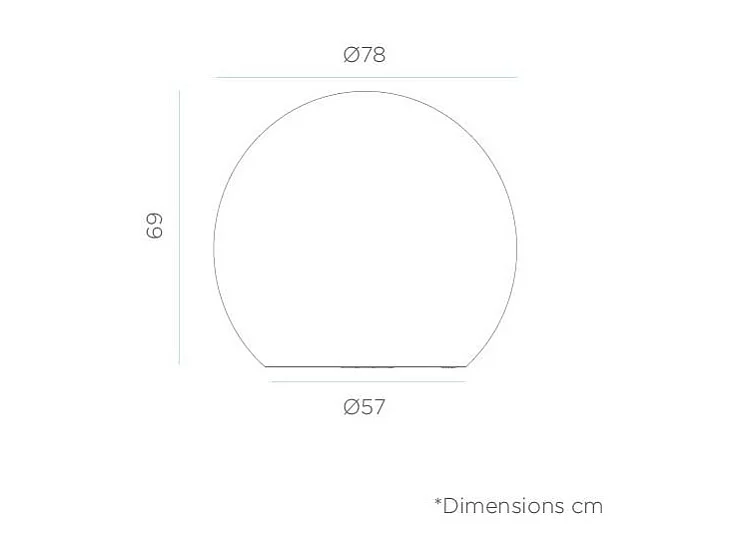 Sphère Buly 80 Cable Outdoor Cool
