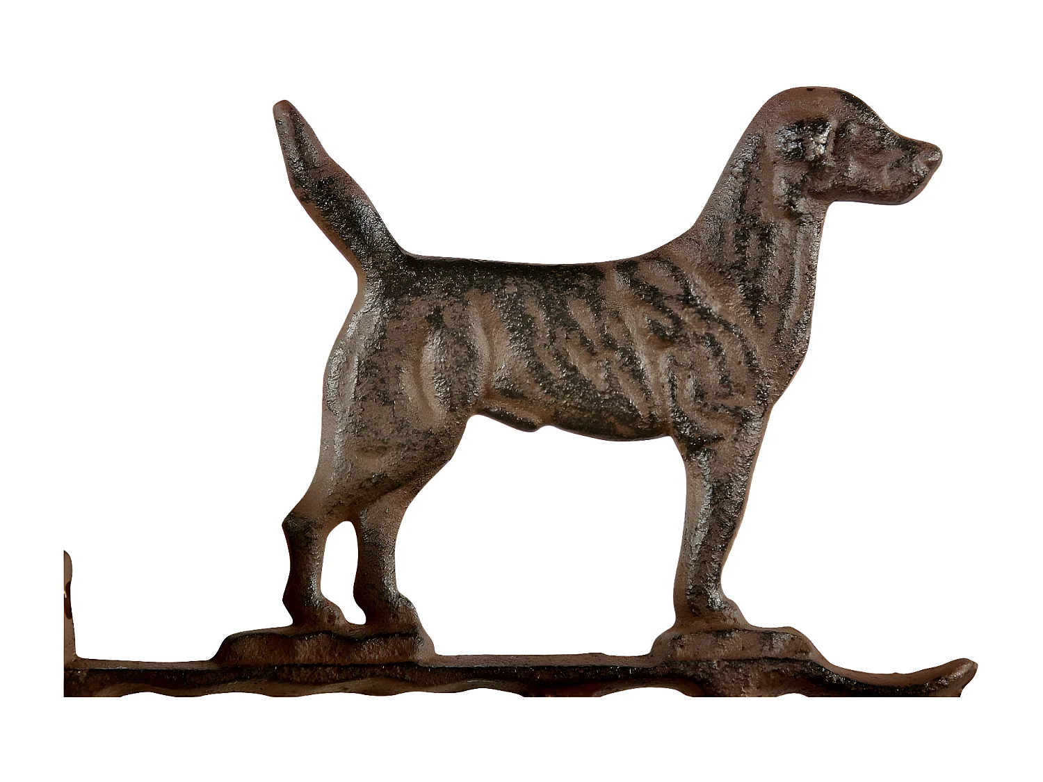 Cloche chien fonte Fonte Marron - Décoration d'Autrefois