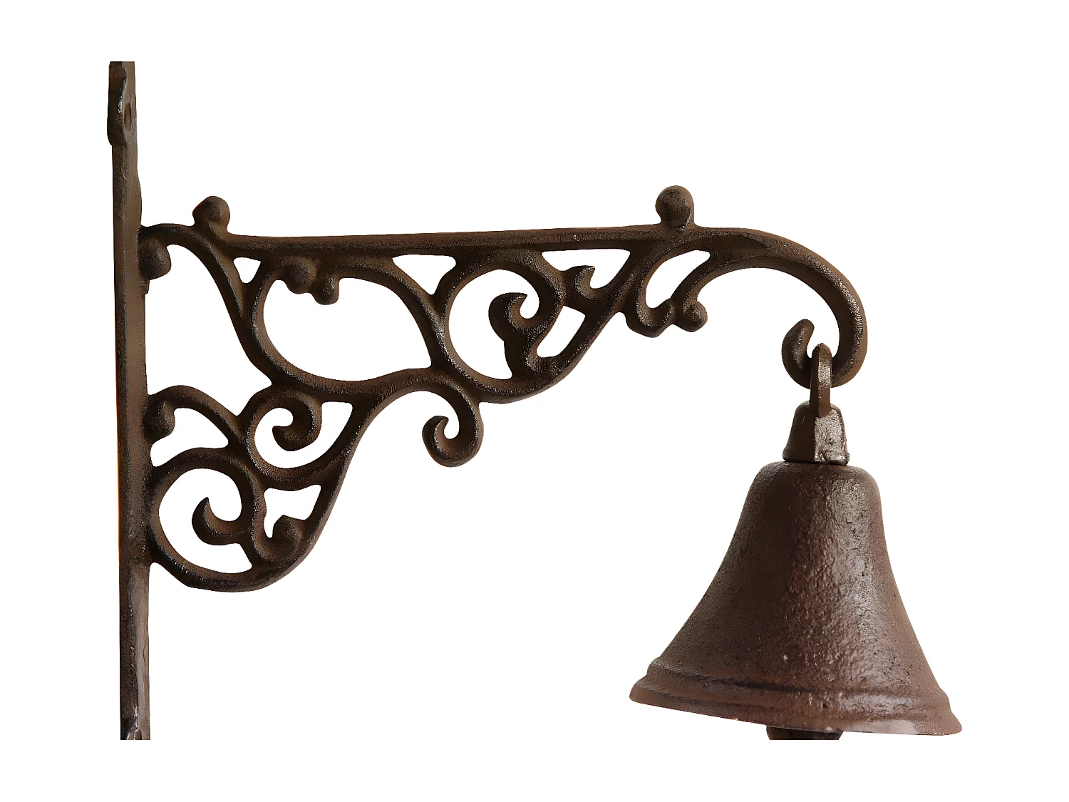 Cloche fonte Fonte Marron - Décoration d'Autrefois