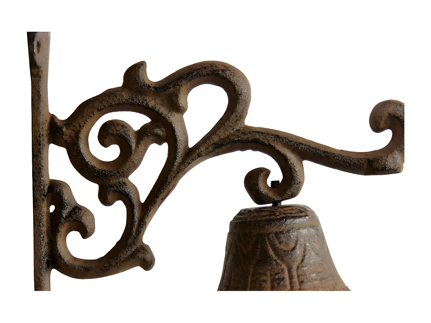 Cloche fonte Fonte Marron - Décoration d'Autrefois