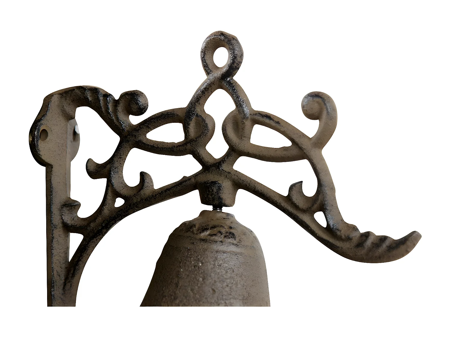 Cloche fonte Fonte Marron - Décoration d'Autrefois