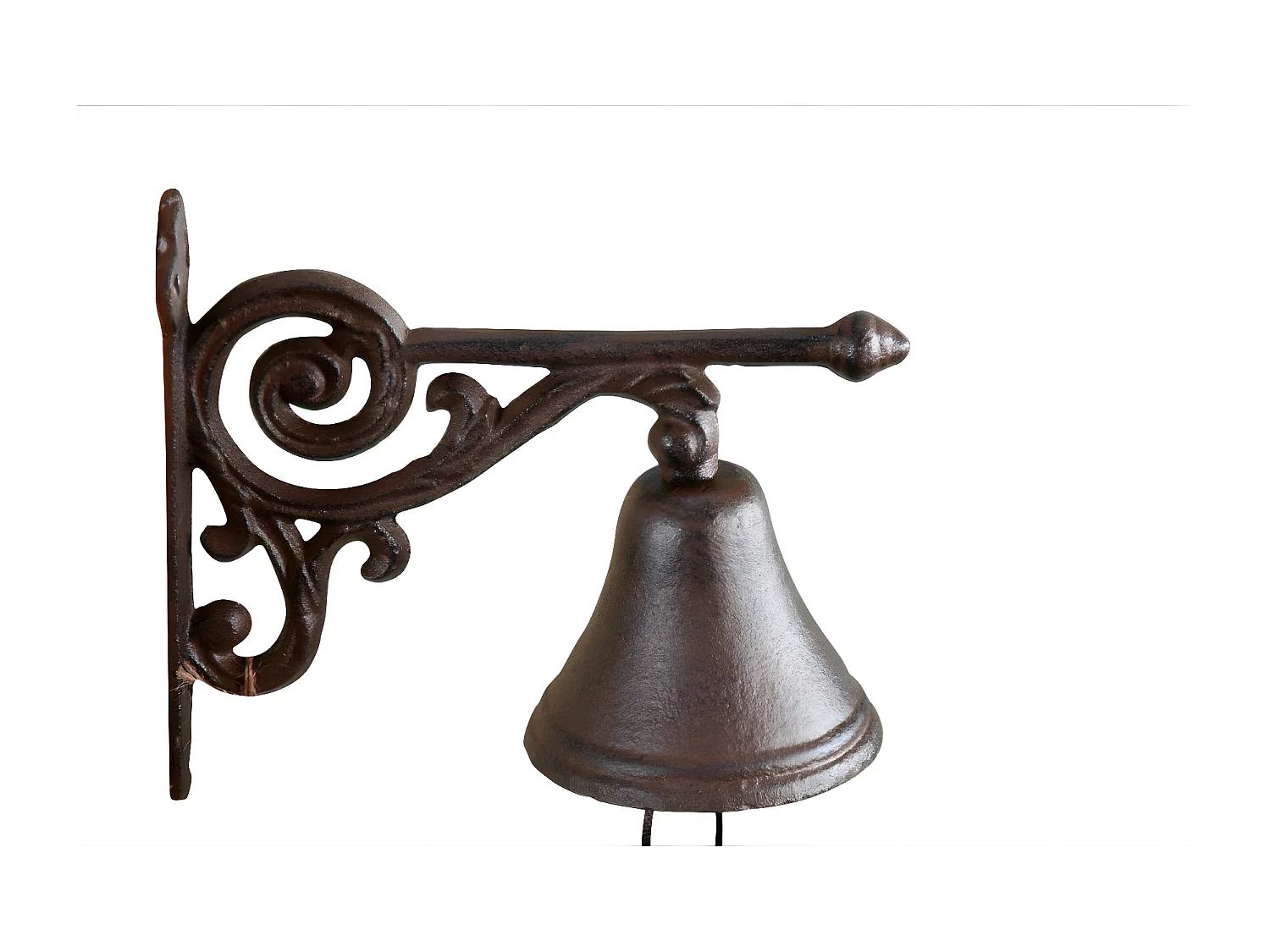 Cloche arabesque fonte Fonte Marron - Décoration d'Autrefois