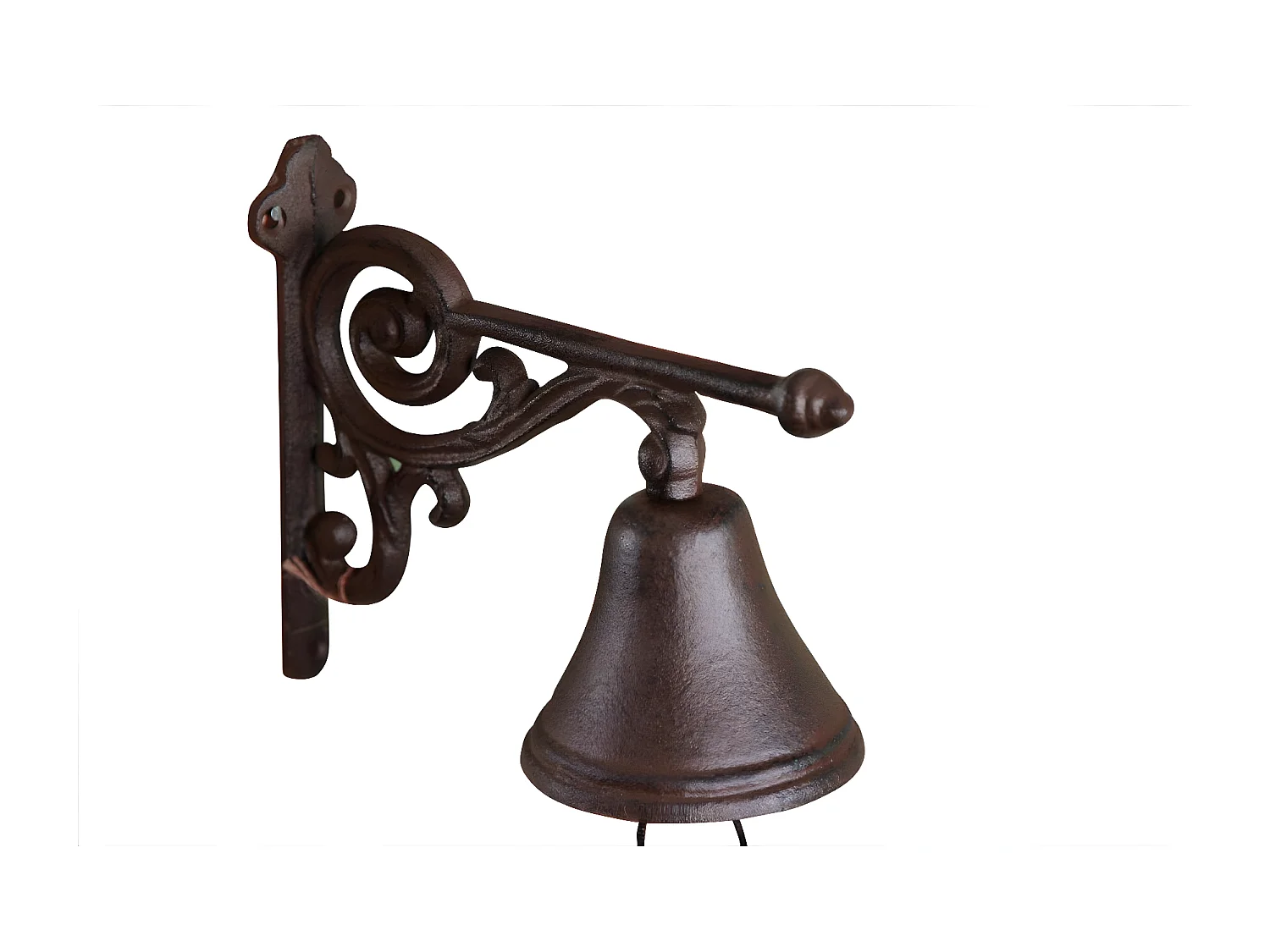 Cloche arabesque fonte Fonte Marron - Décoration d'Autrefois