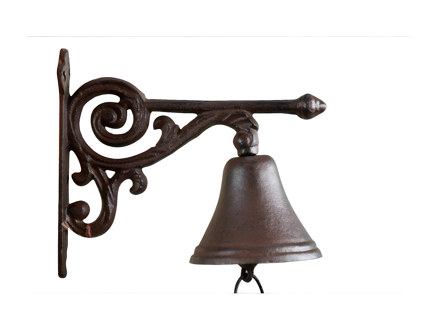 Cloche arabesque fonte Fonte Marron - Décoration d'Autrefois