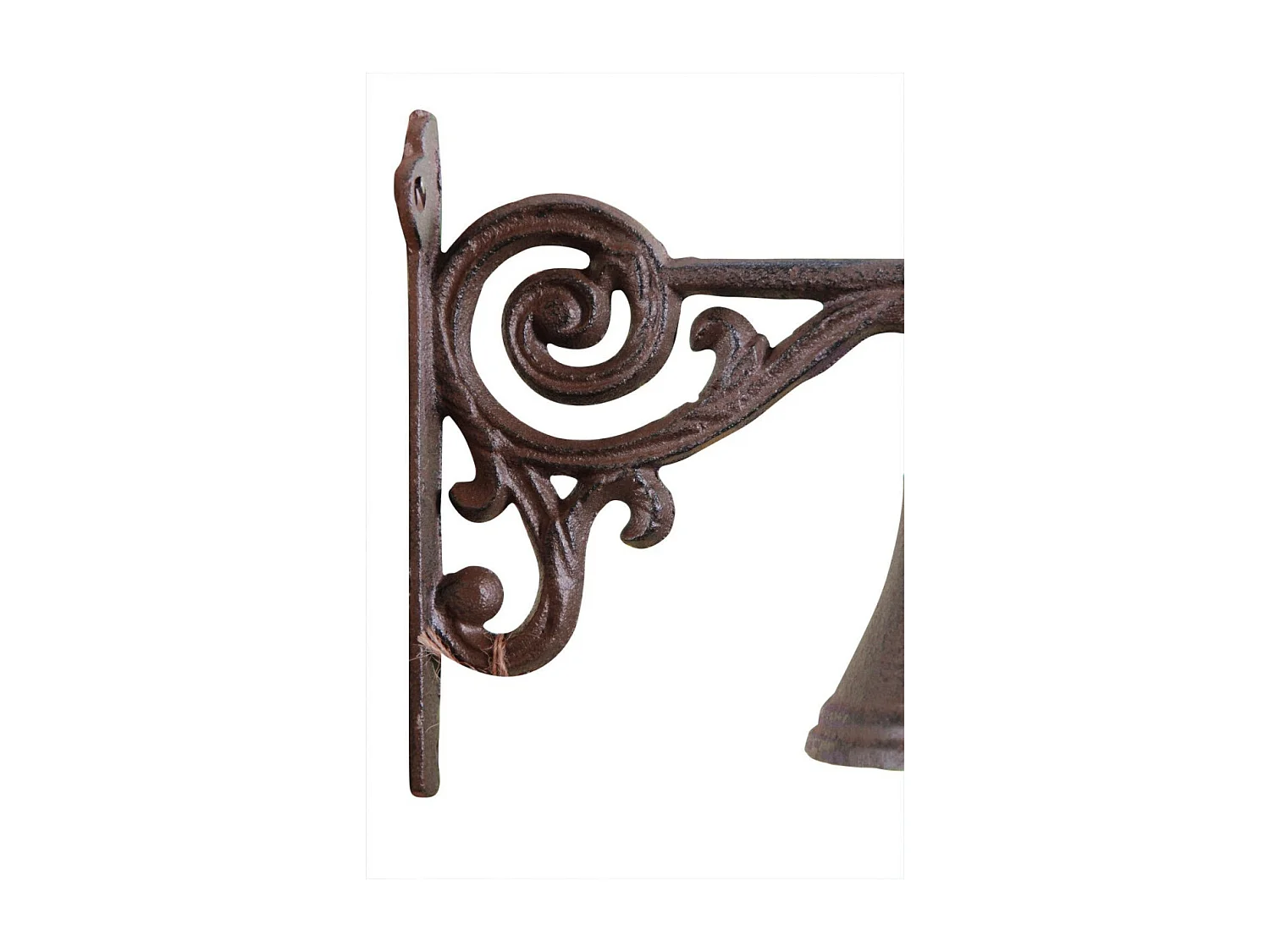 Cloche arabesque fonte Fonte Marron - Décoration d'Autrefois