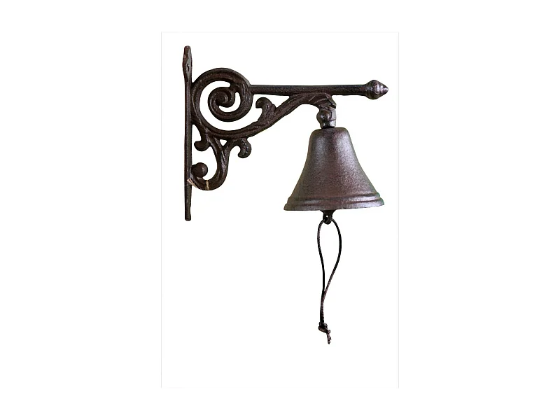 Cloche arabesque fonte Fonte Marron - Décoration d'Autrefois