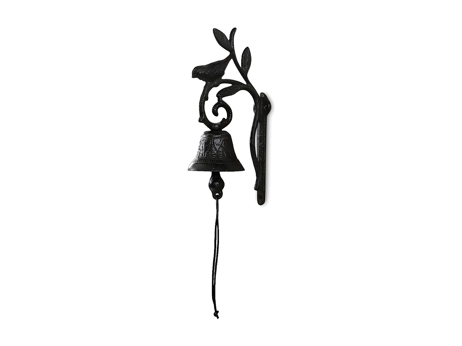 Cloche oiseau fonte Fonte Marron - Décoration d'Autrefois