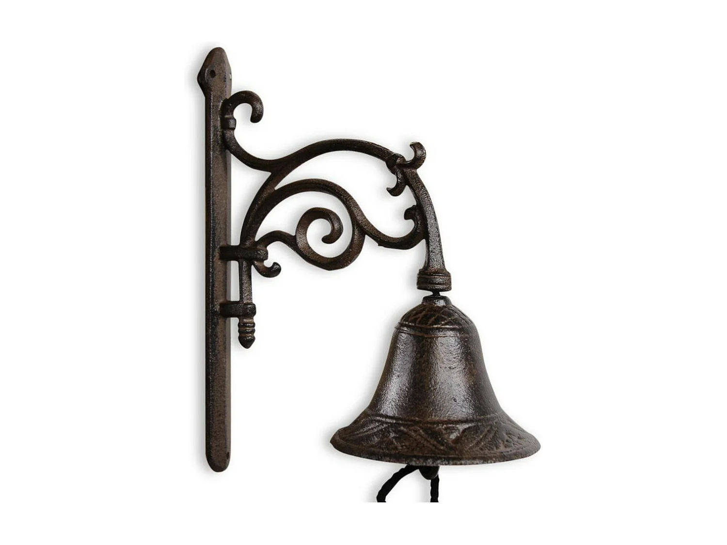 Cloche fonte Fonte Marron - Décoration d'Autrefois