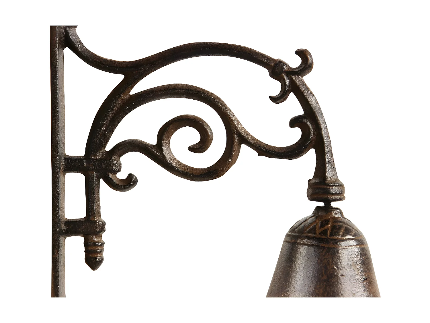 Cloche fonte Fonte Marron - Décoration d'Autrefois