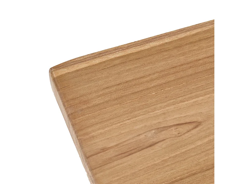 Longue planche à découper 61 cm bois de teck bout arrondi - STELLAR