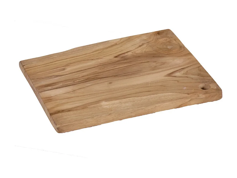 Planche à découper rectangulaire 30 cm en bois de teck - MELBA
