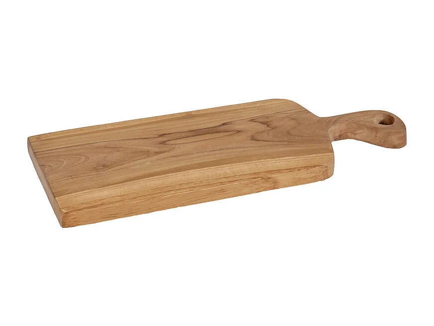 Planche à découper 40 cm bois de teck avec poignée originale – NOLA
