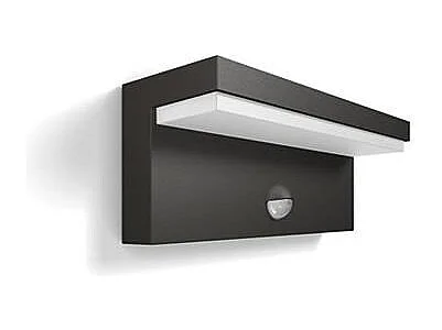 Applique Murale LED Extérieure  Bustan 2x4.5W avec détecteur de Mouvement Anthracite