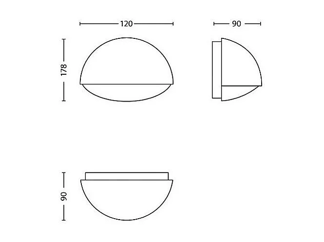 Applique Murale LED Extérieure  Dust 3W Anthracite