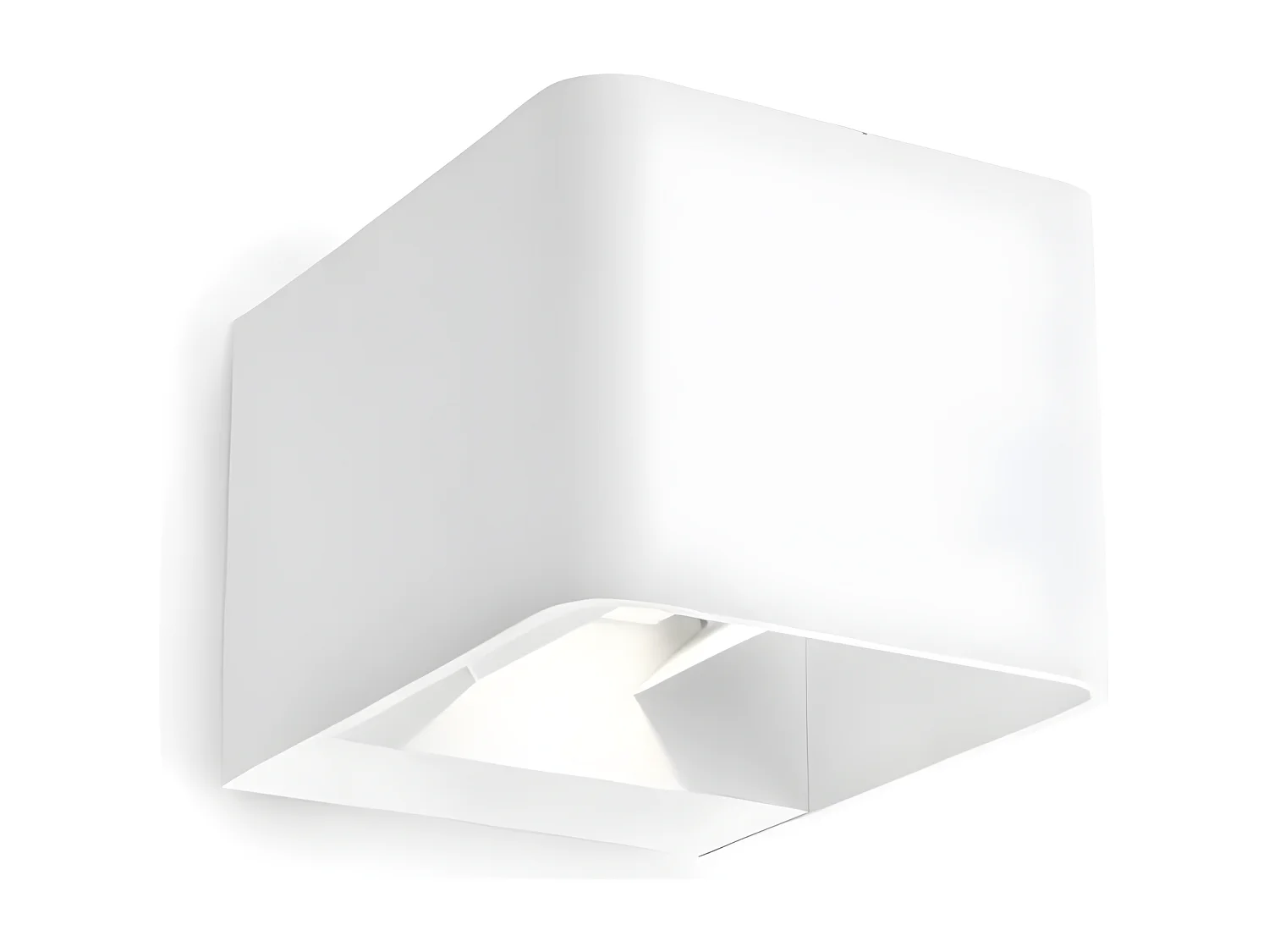 Applique LED Wilson Square 9W IP65 LEDS-C4 05-9683-14-CL Blanc  3000K