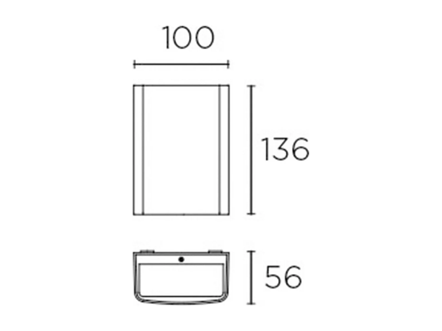 Applique LED Clous 9W IP65 LEDS-C4 05-9926-14-CL Gris Urbain  3000K