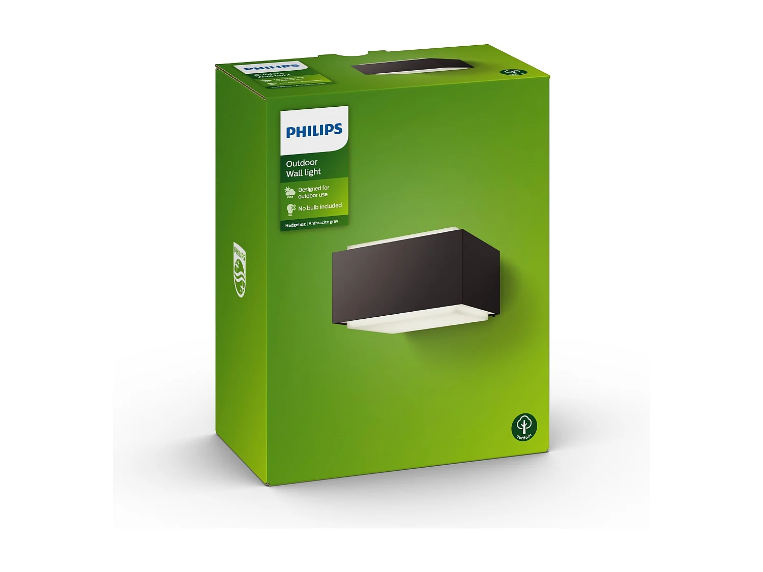 Applique Murale Extérieure  Hedgehog Double Éclairage Anthracite