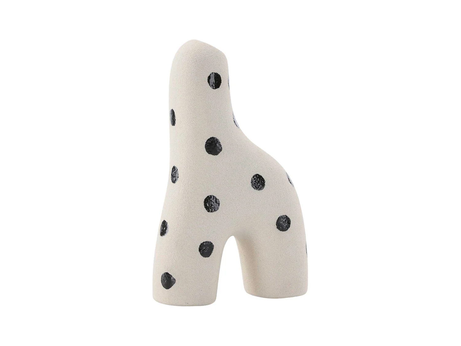 PB INFO / (COULEUR) Vase Design "Aya" 16cm Blanc & Noir