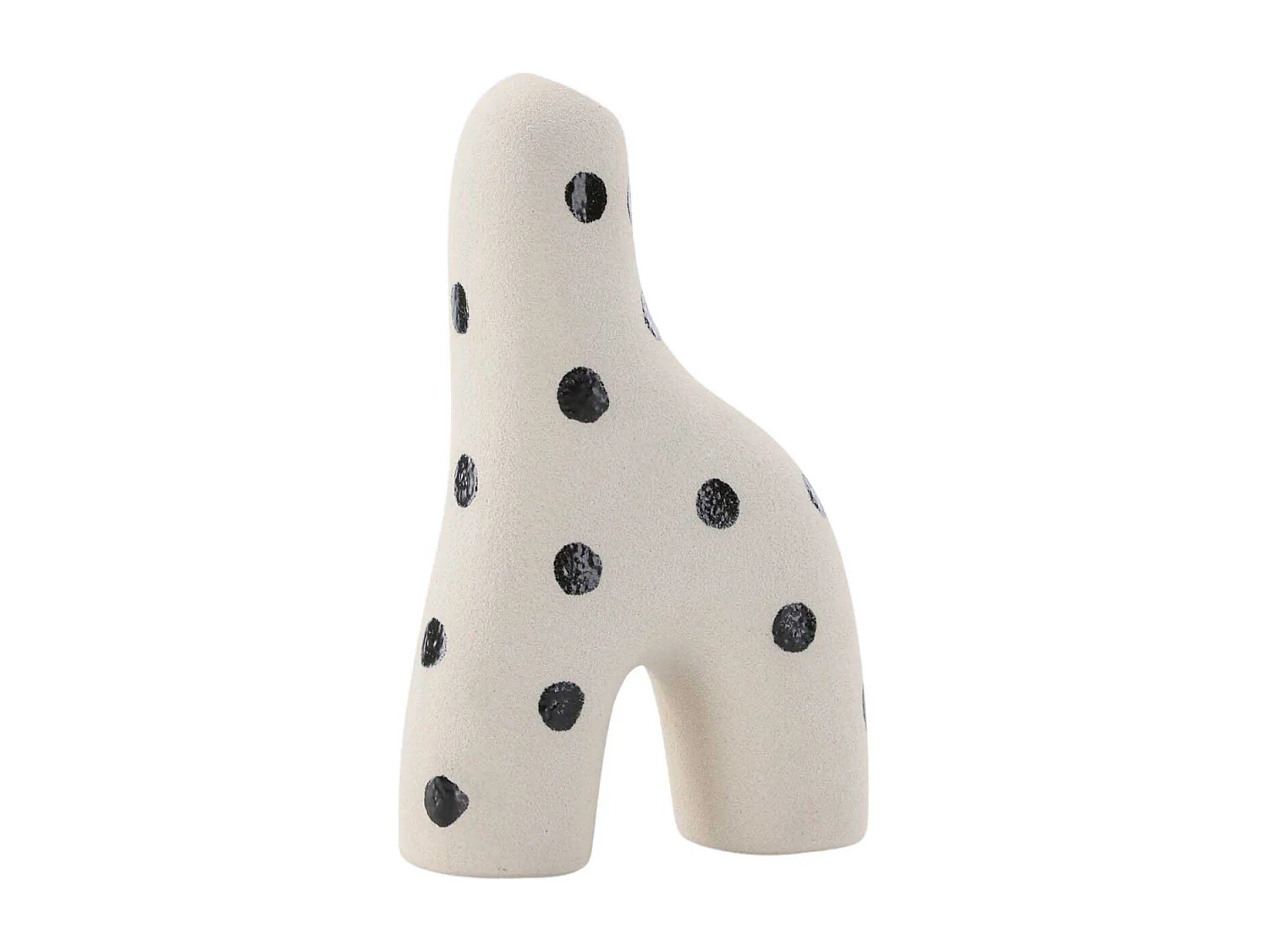 PB INFO / (COULEUR) Vase Design "Aya" 16cm Blanc & Noir