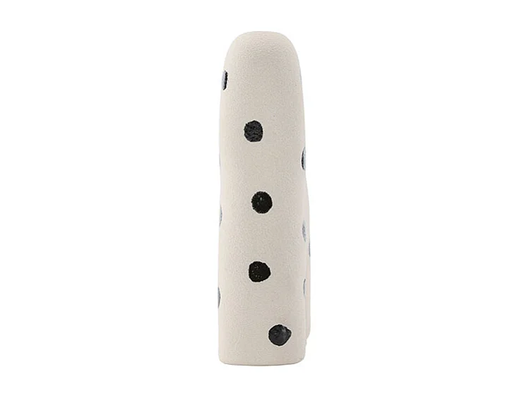 PB INFO / (COULEUR) Vase Design "Aya" 16cm Blanc & Noir