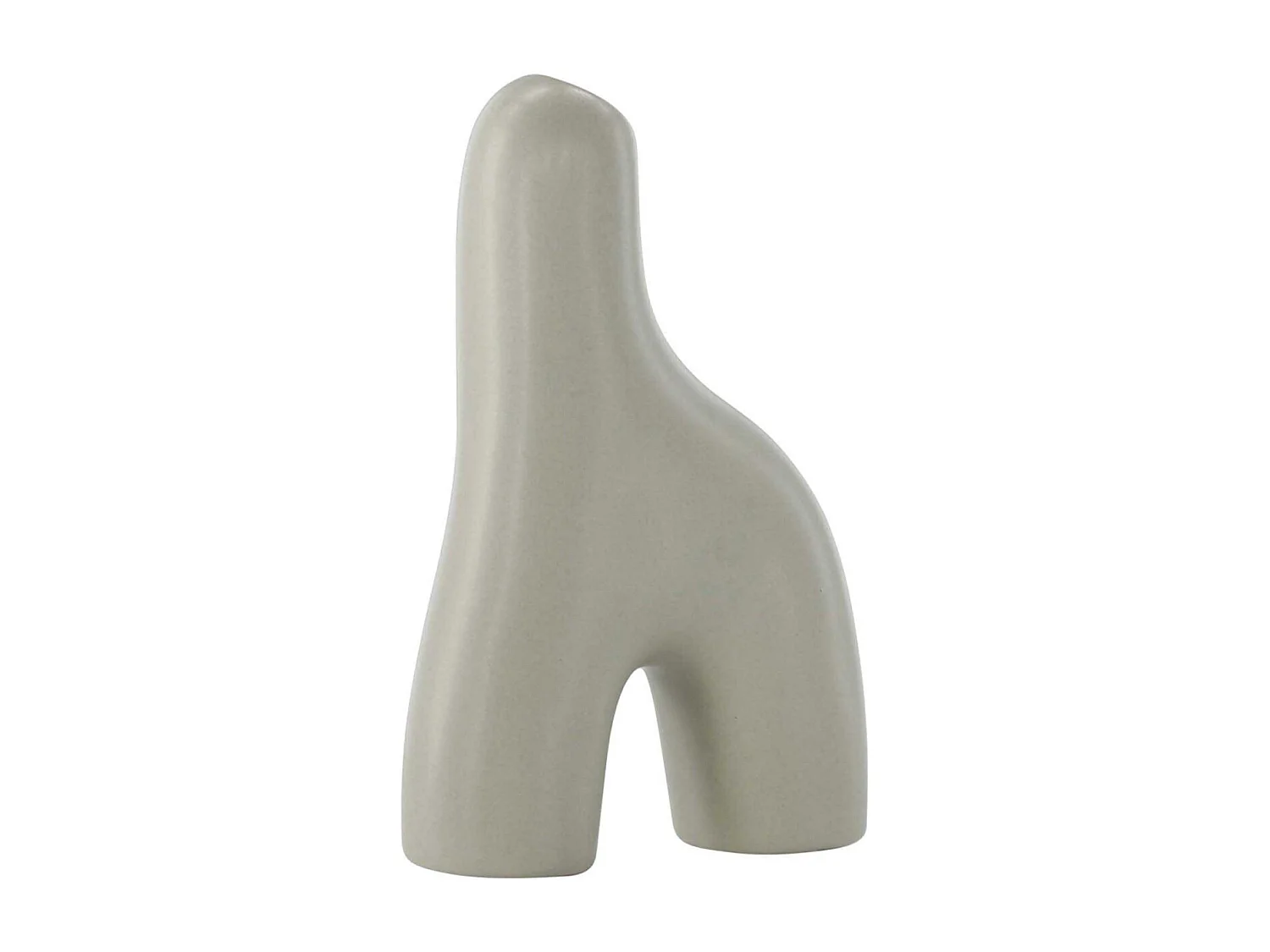 Vase Design "Aya" 16cm Gris Clair