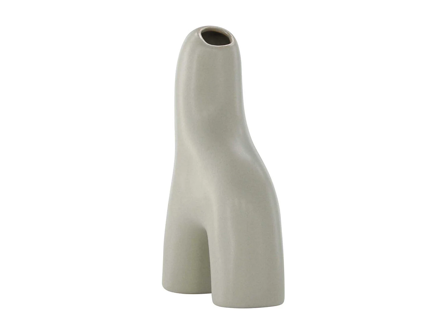 Vase Design "Aya" 16cm Gris Clair