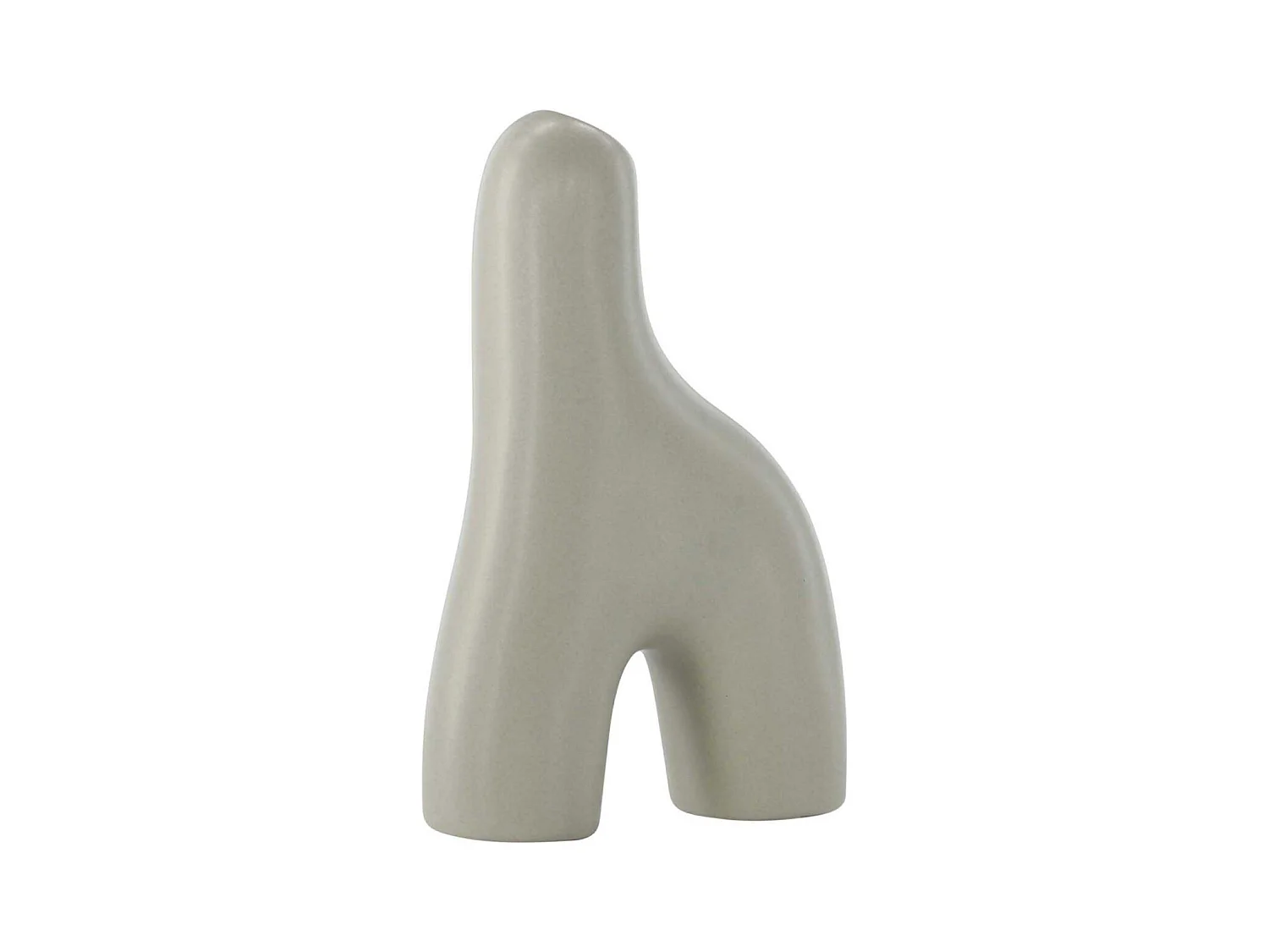 Vase Design "Aya" 16cm Gris Clair