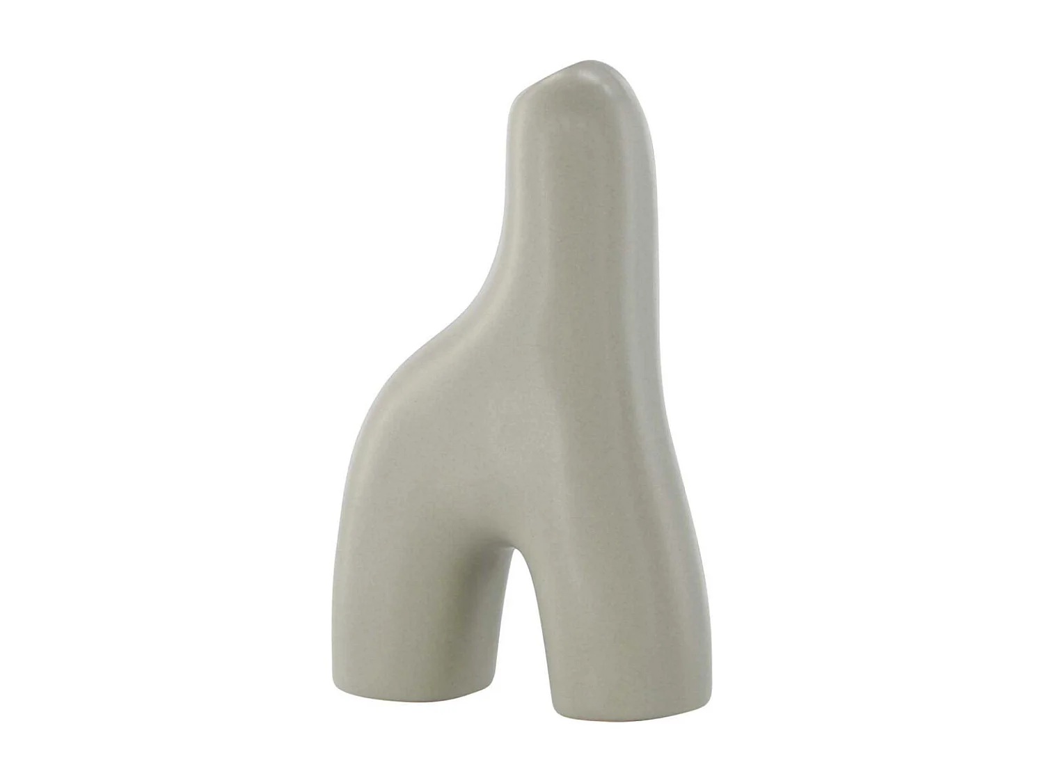 Vase Design "Aya" 16cm Gris Clair