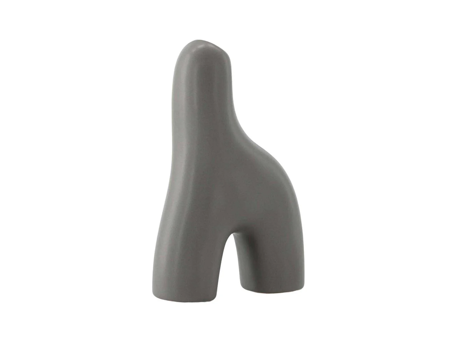 Vase Design "Aya" 16cm Gris Foncé