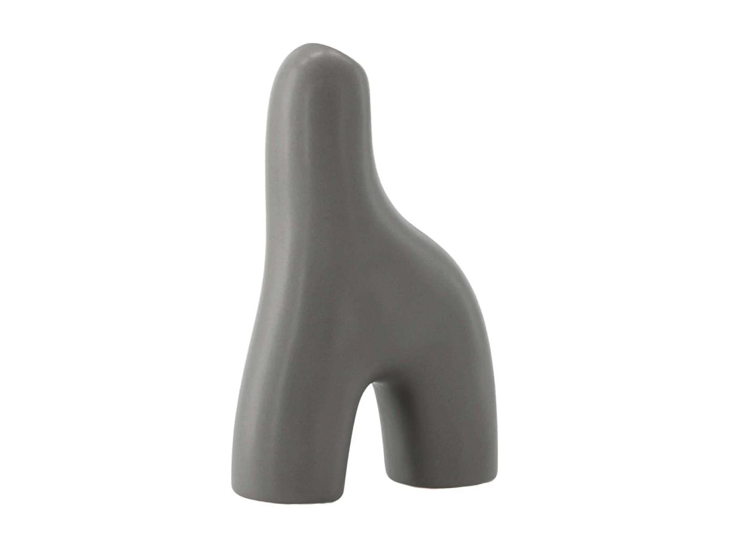 Vase Design "Aya" 16cm Gris Foncé