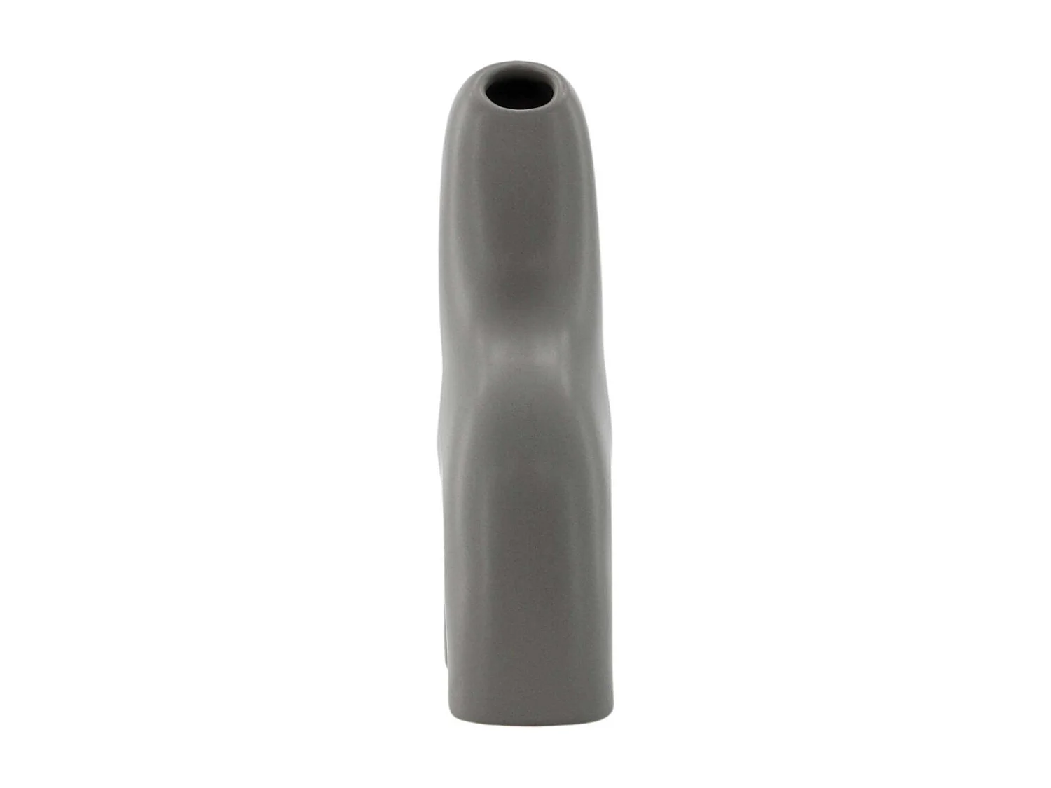 Vase Design "Aya" 16cm Gris Foncé