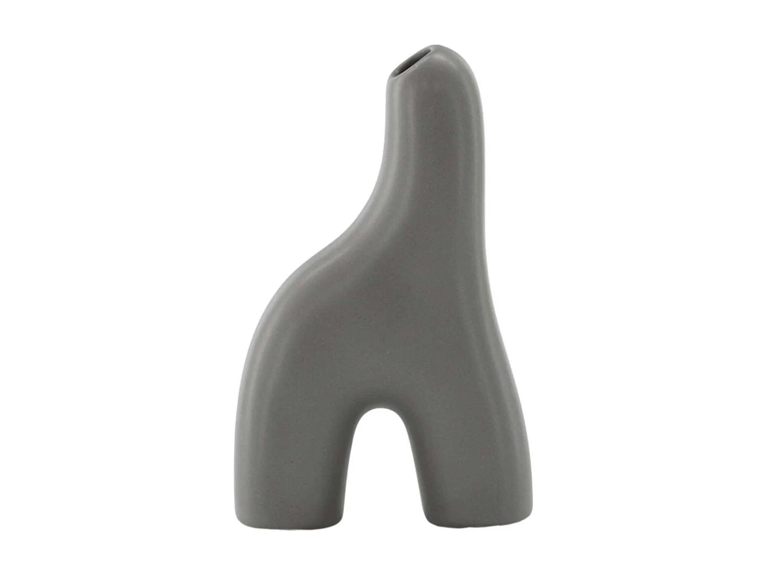 Vase Design "Aya" 16cm Gris Foncé