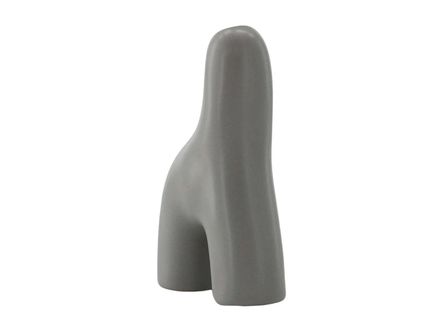 Vase Design "Aya" 16cm Gris Foncé