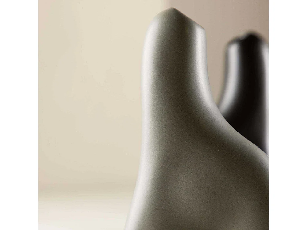 Vase Design "Aya" 16cm Gris Foncé