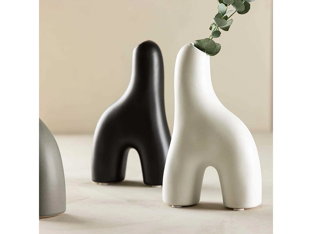 Vase Design "Aya" 16cm Blanc