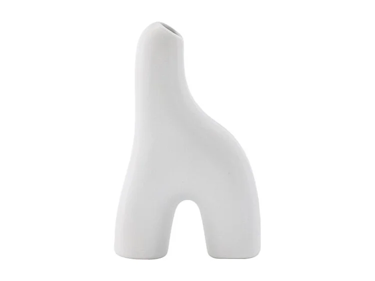 Vase Design "Aya" 16cm Blanc