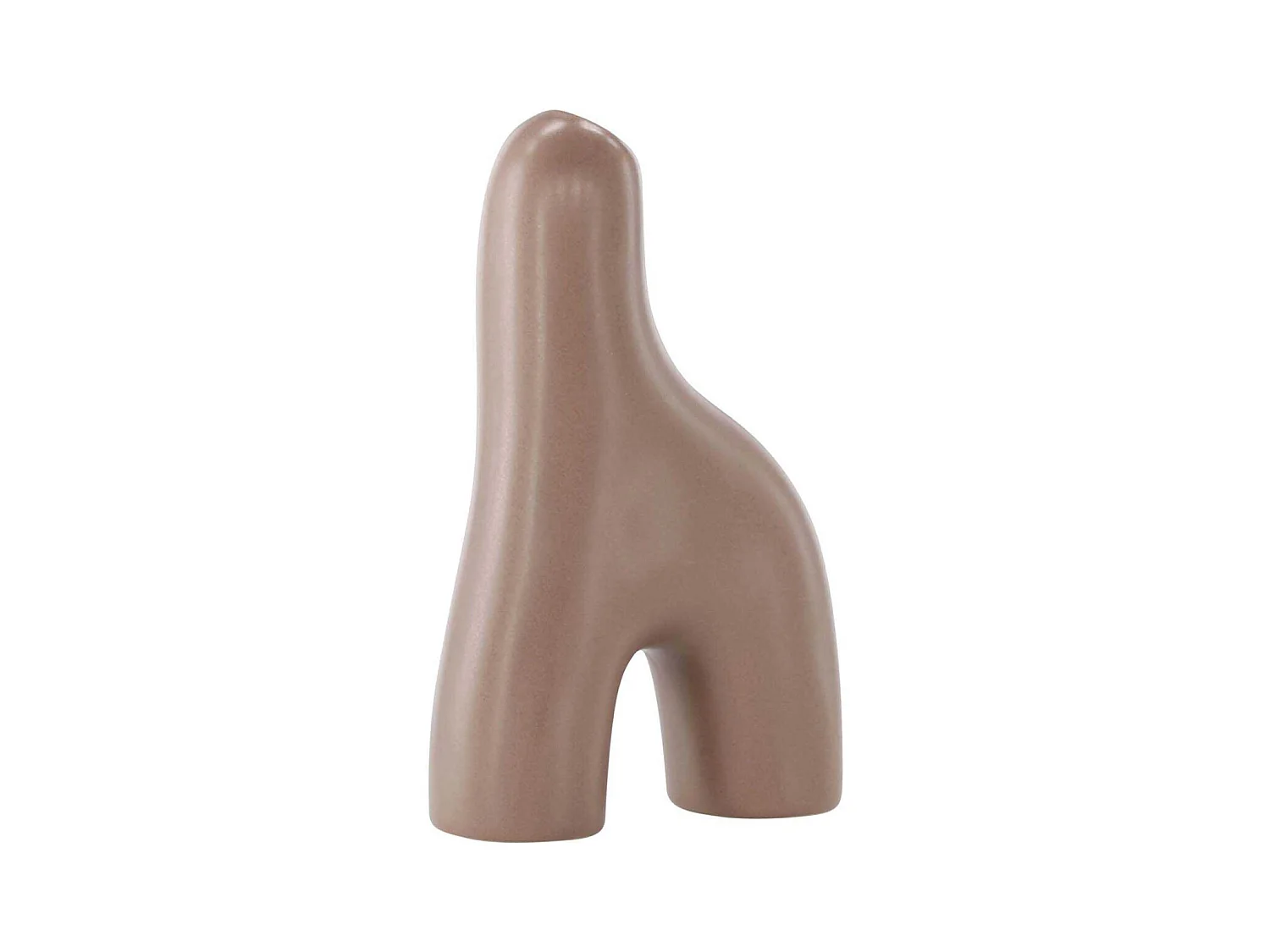 Vase Design "Aya" 16cm Marron